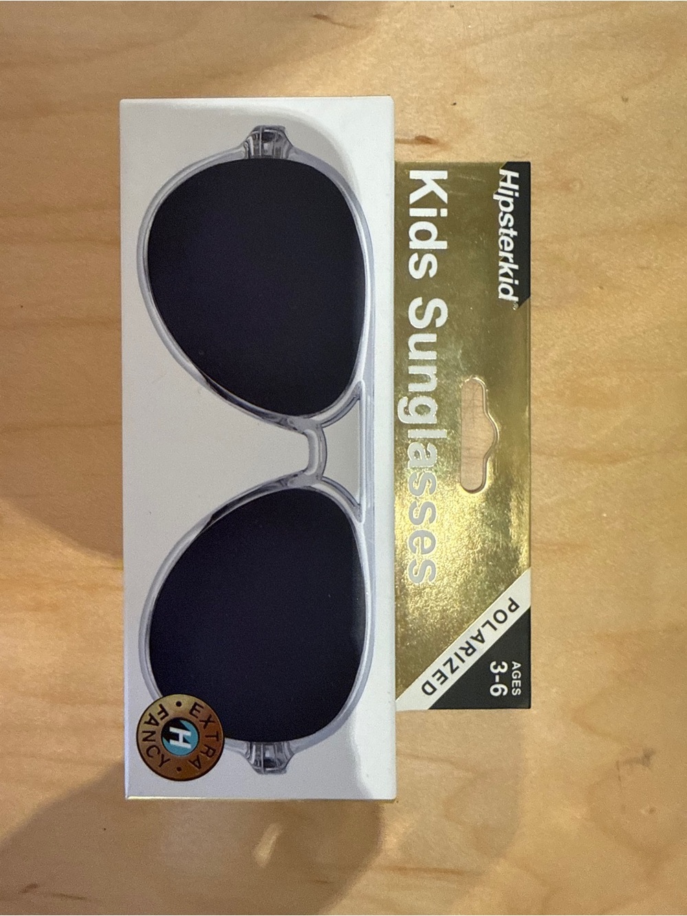 Kids Sunglasses - Clear Frame with Black Lenses